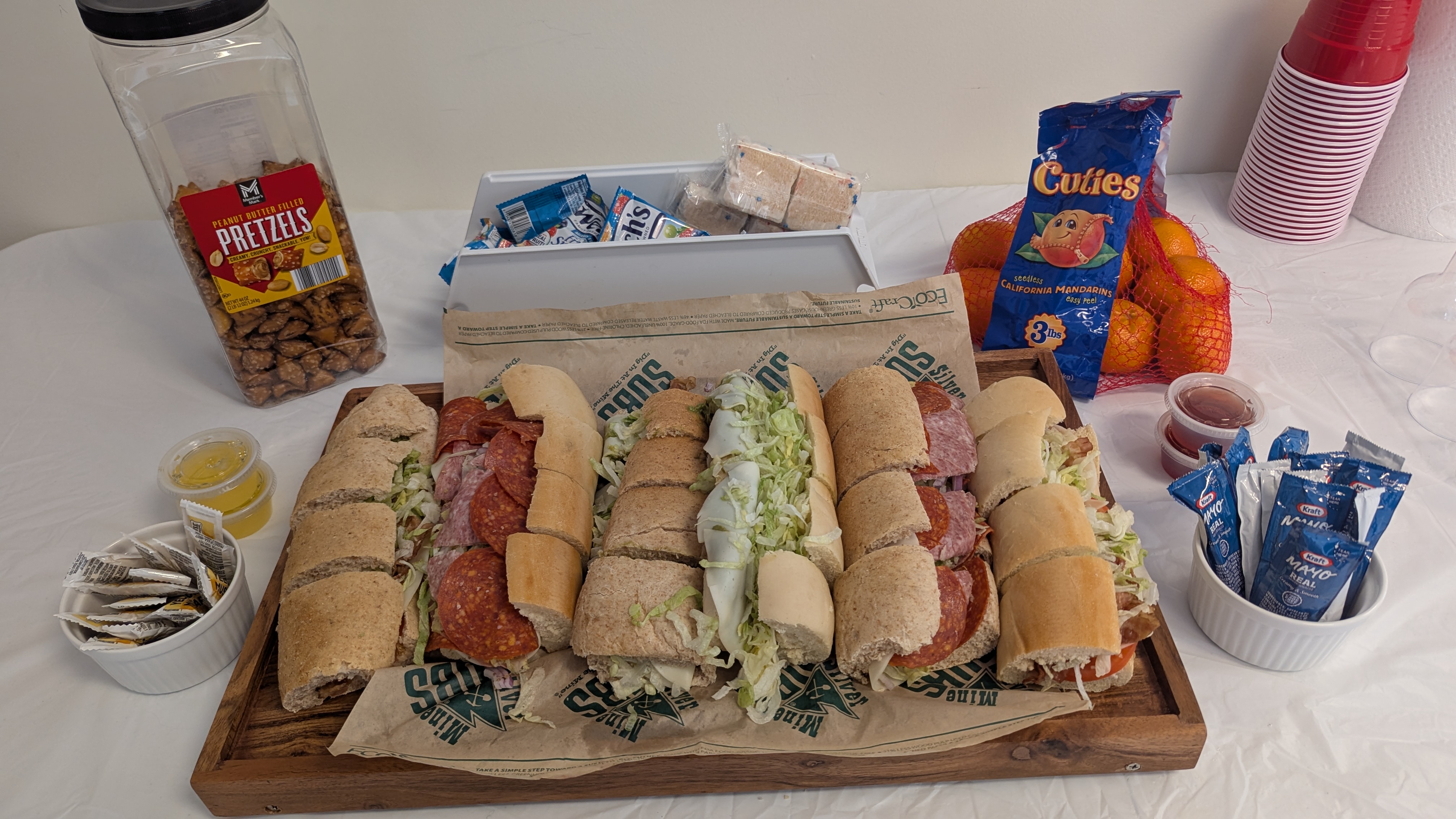 Artwork from a paint and sip event