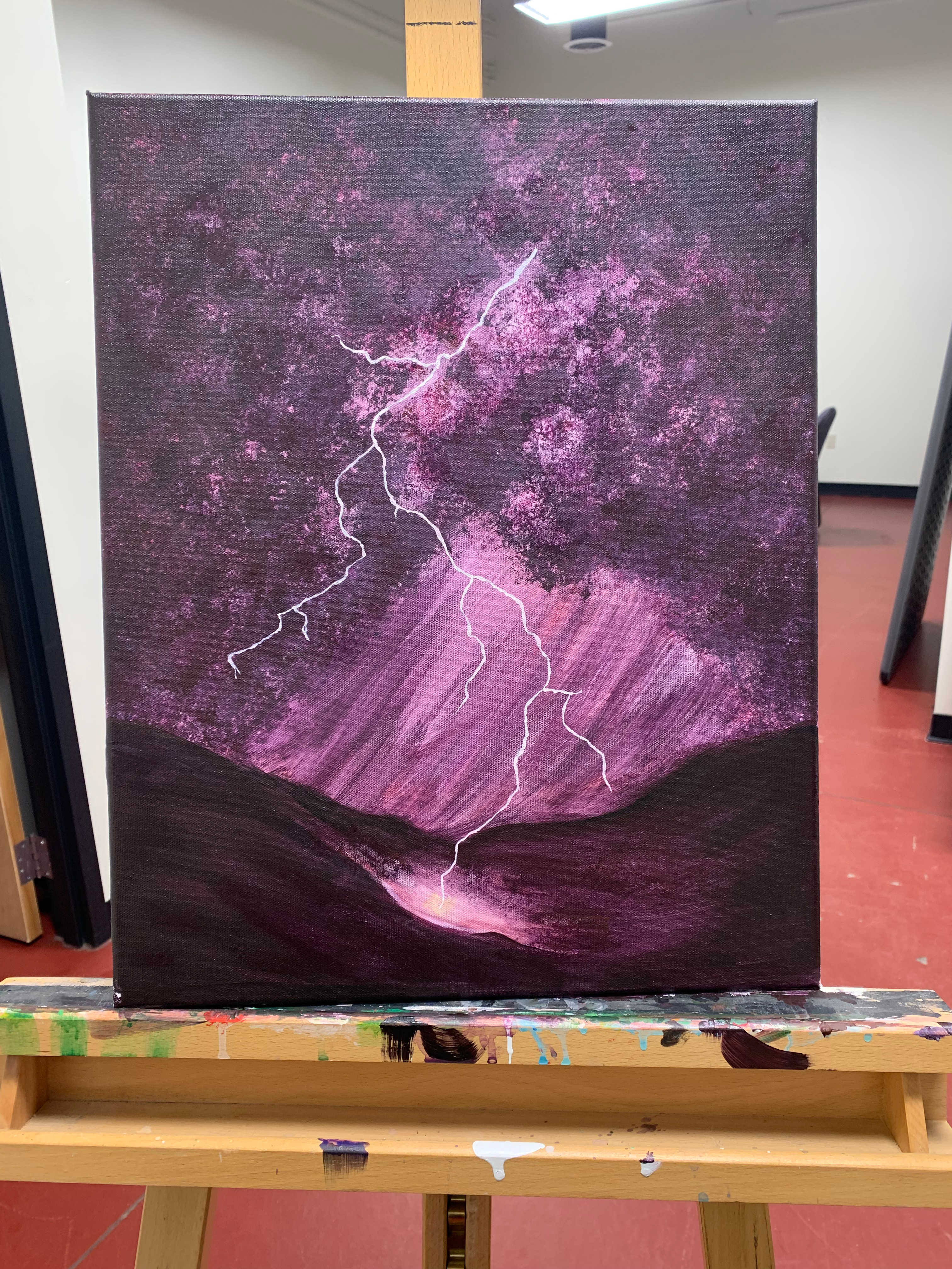 Artwork from a paint and sip event