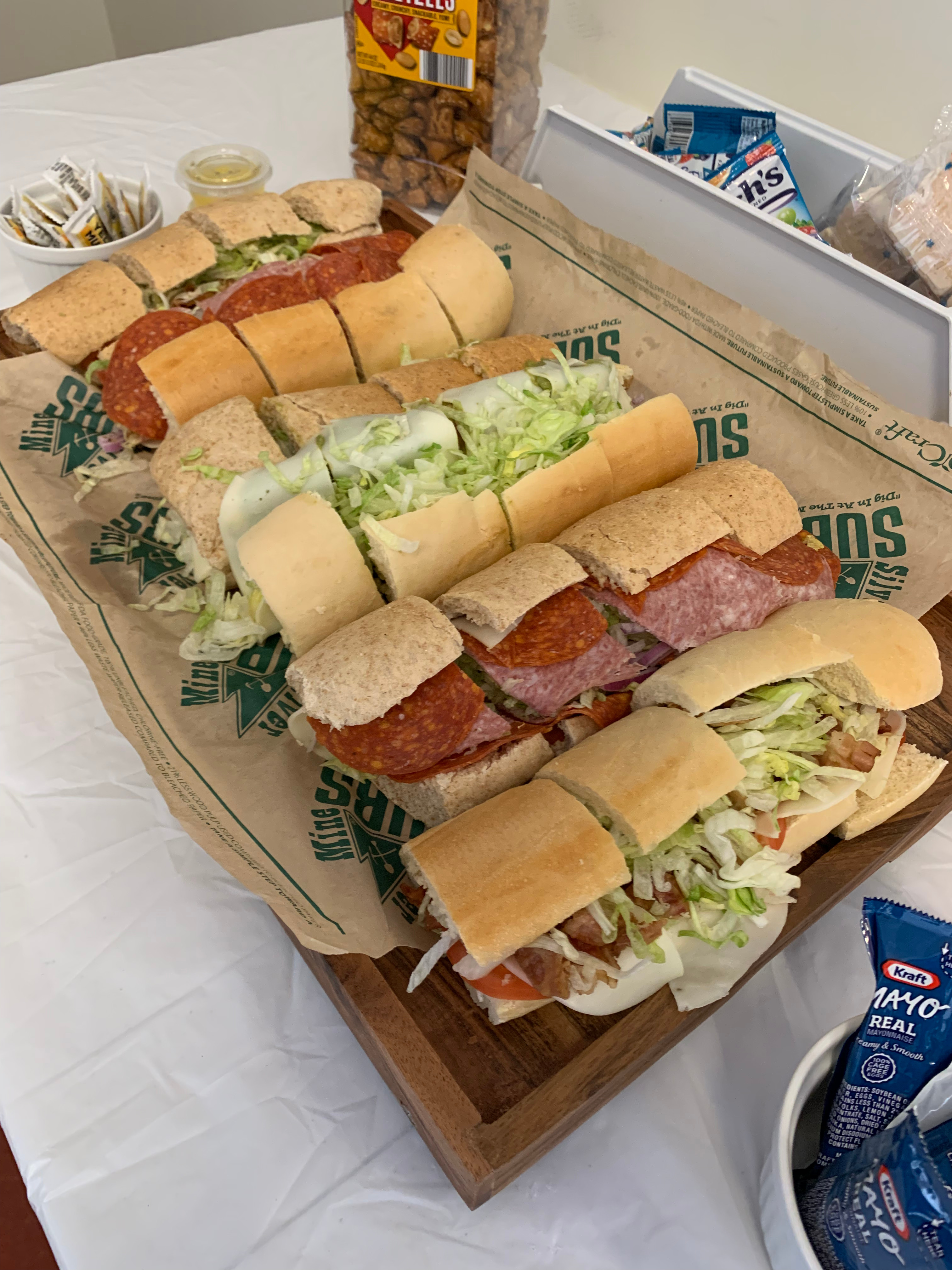 Artwork from a paint and sip event