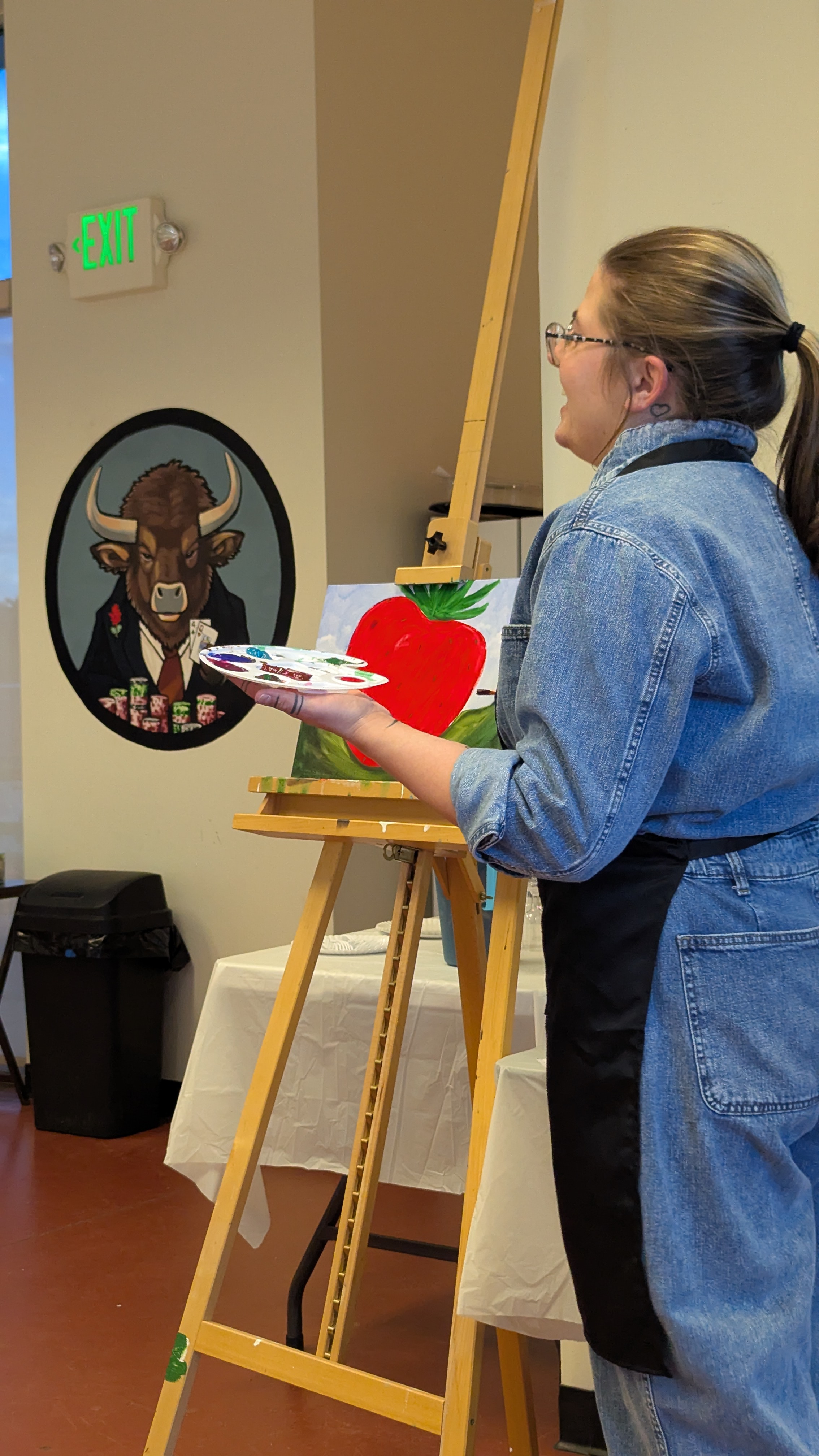 Artwork from a paint and sip event